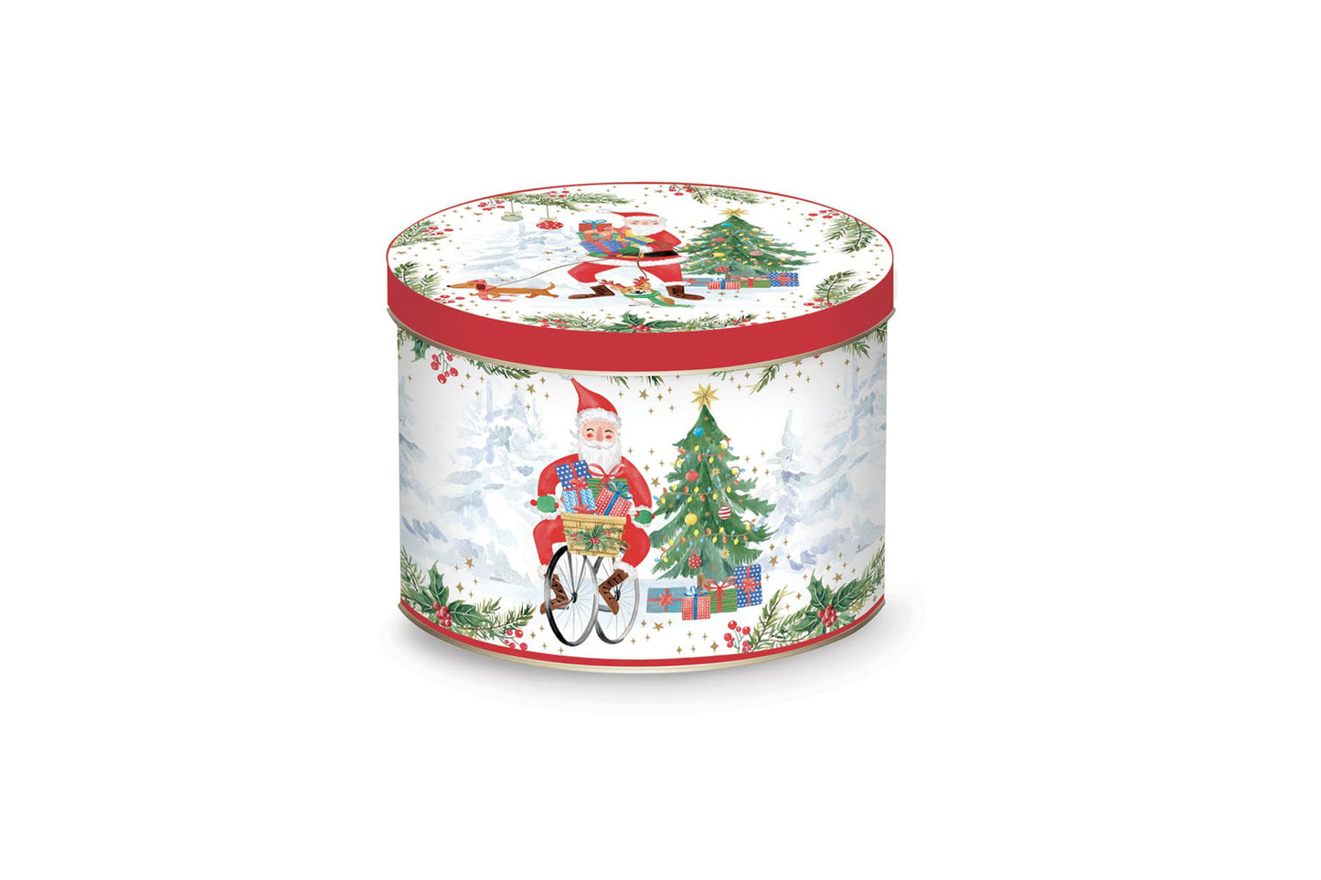 Easy Life Tazza in porcellana in scatola di latta 350 ml JOYFUL SANTA
