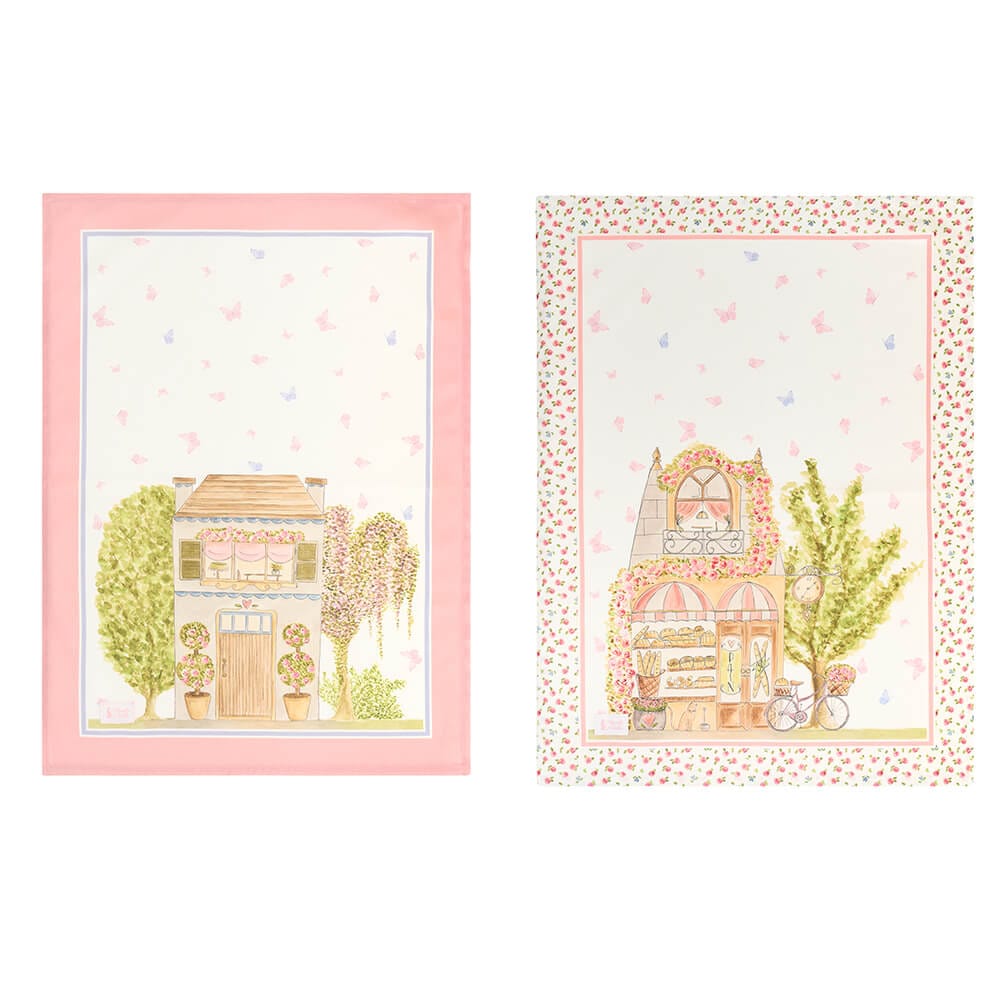 Nuvole di Stoffa Canovaccio in cotone "La Vie en Rose" 50x70 cm