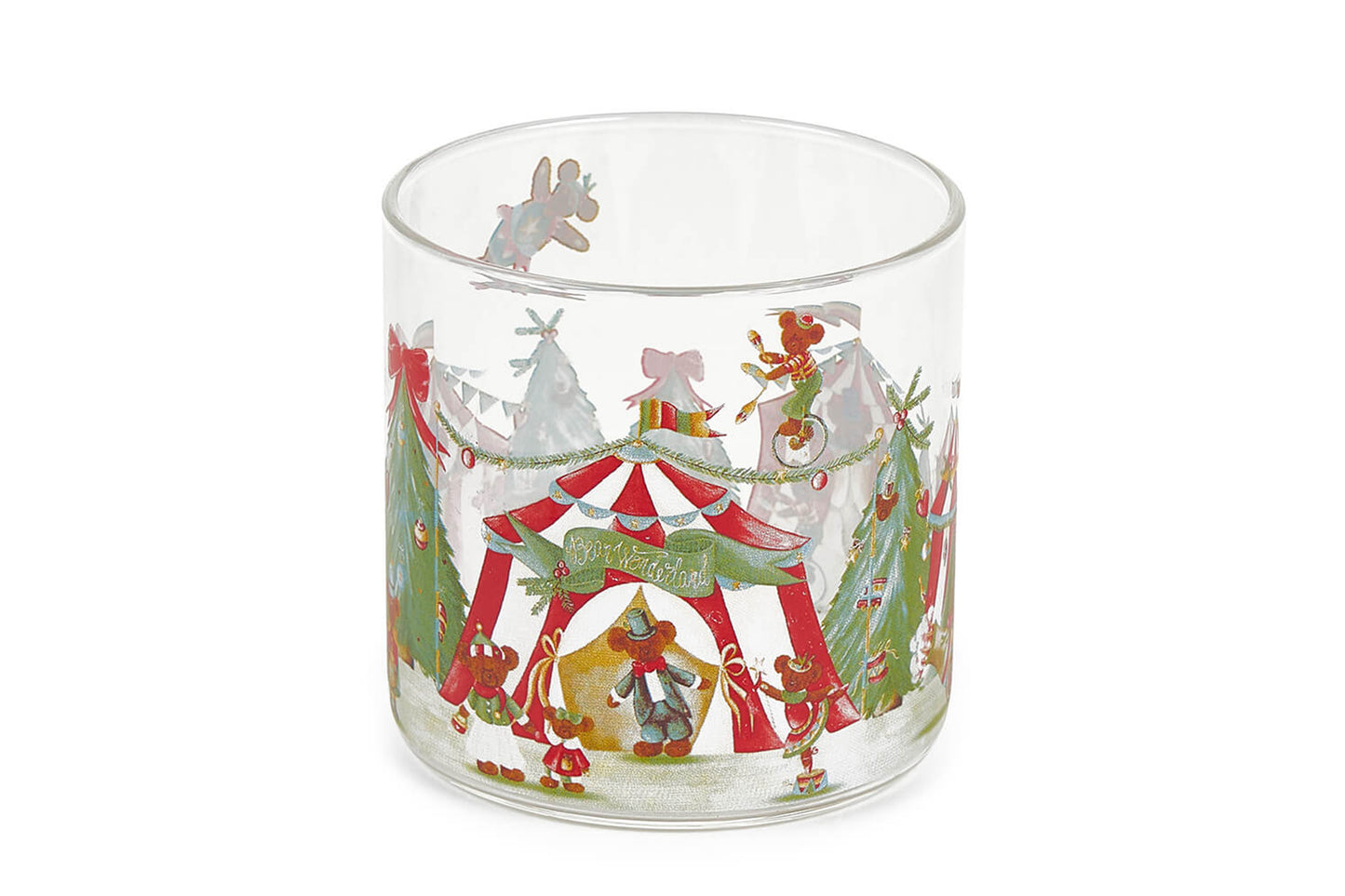 Nuvole di Stoffa Set di 6 Bicchieri Natalizi in vetro borosilicato Collezione Bear Wonderland
Diametro 8 cm
Altezza 8 cm
Capacità 300 ml