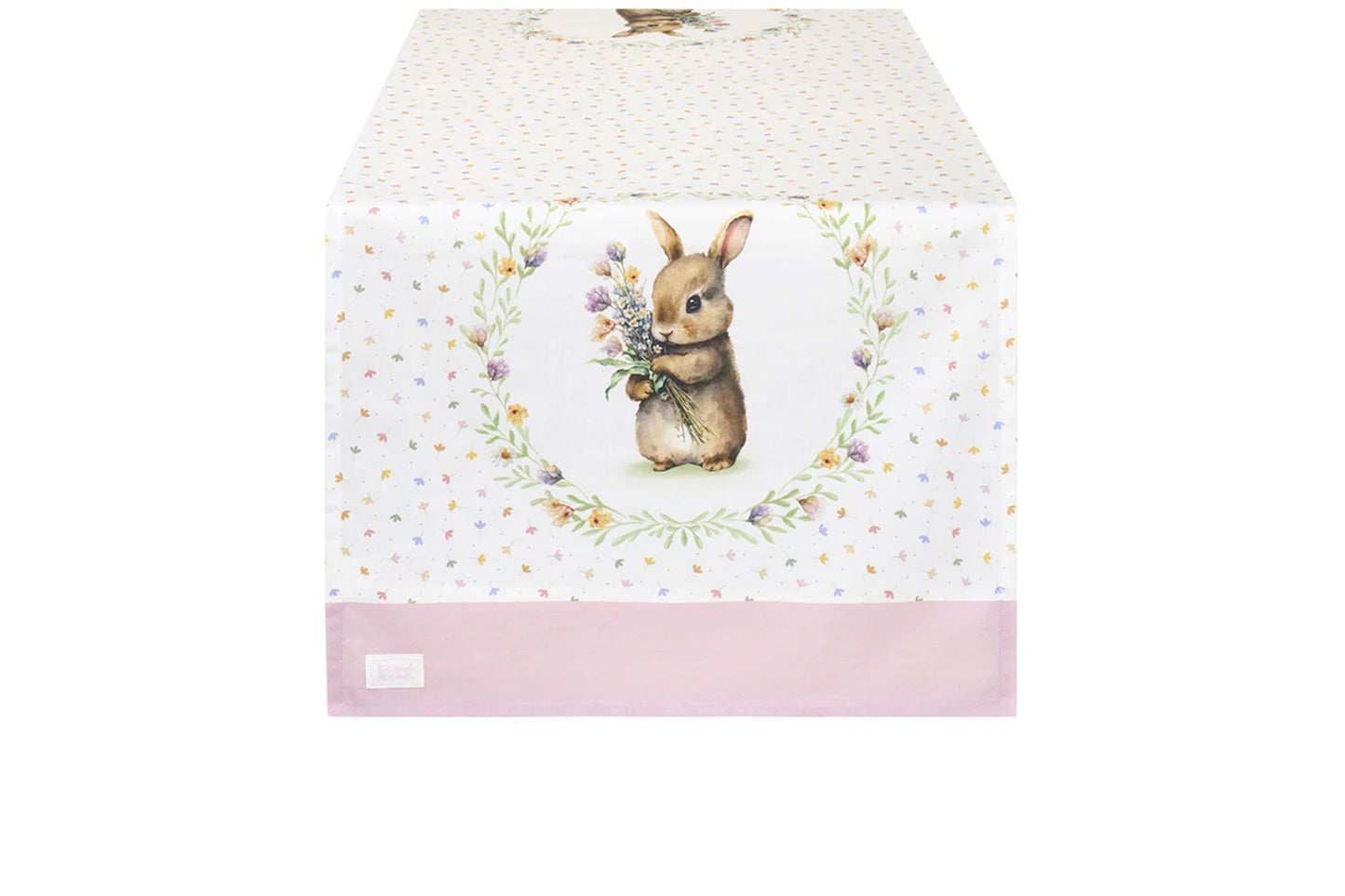 Nuvole di Stoffa Runner pasquale con conigli "Dorothy" 50×150 cm in cotone
