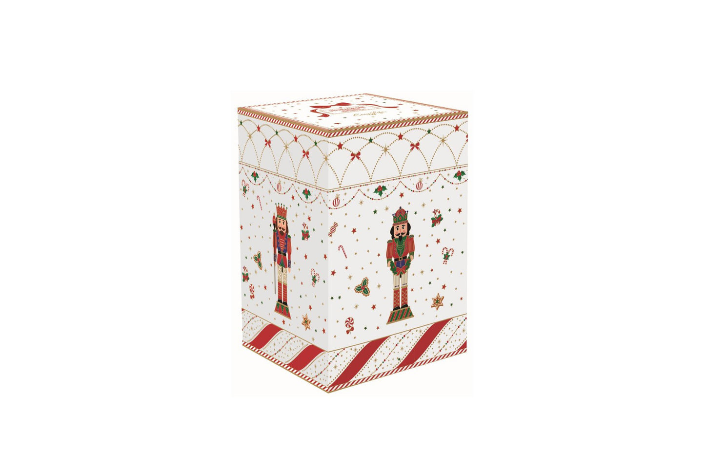 Tea for one in porcellana con scatola regalo della collezione Nutcracker twist di Easy Life. Capacità 350 ml
