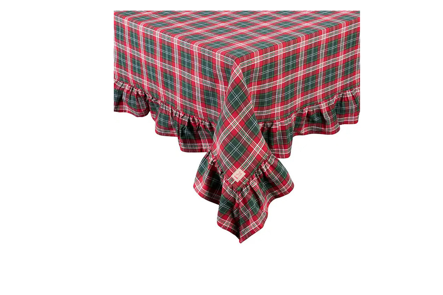 Nuvole di Stoffa Tovaglia in tartan scozzese con balza "Queen Mary". Misura: 160x260 cm. Cotone