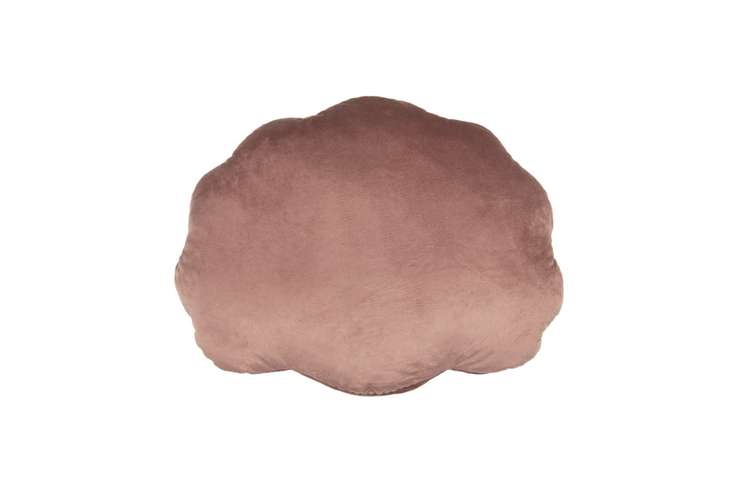 Cuscino a forma di conchiglia in vellujto rosa di Clayre & Eef (28x38)
