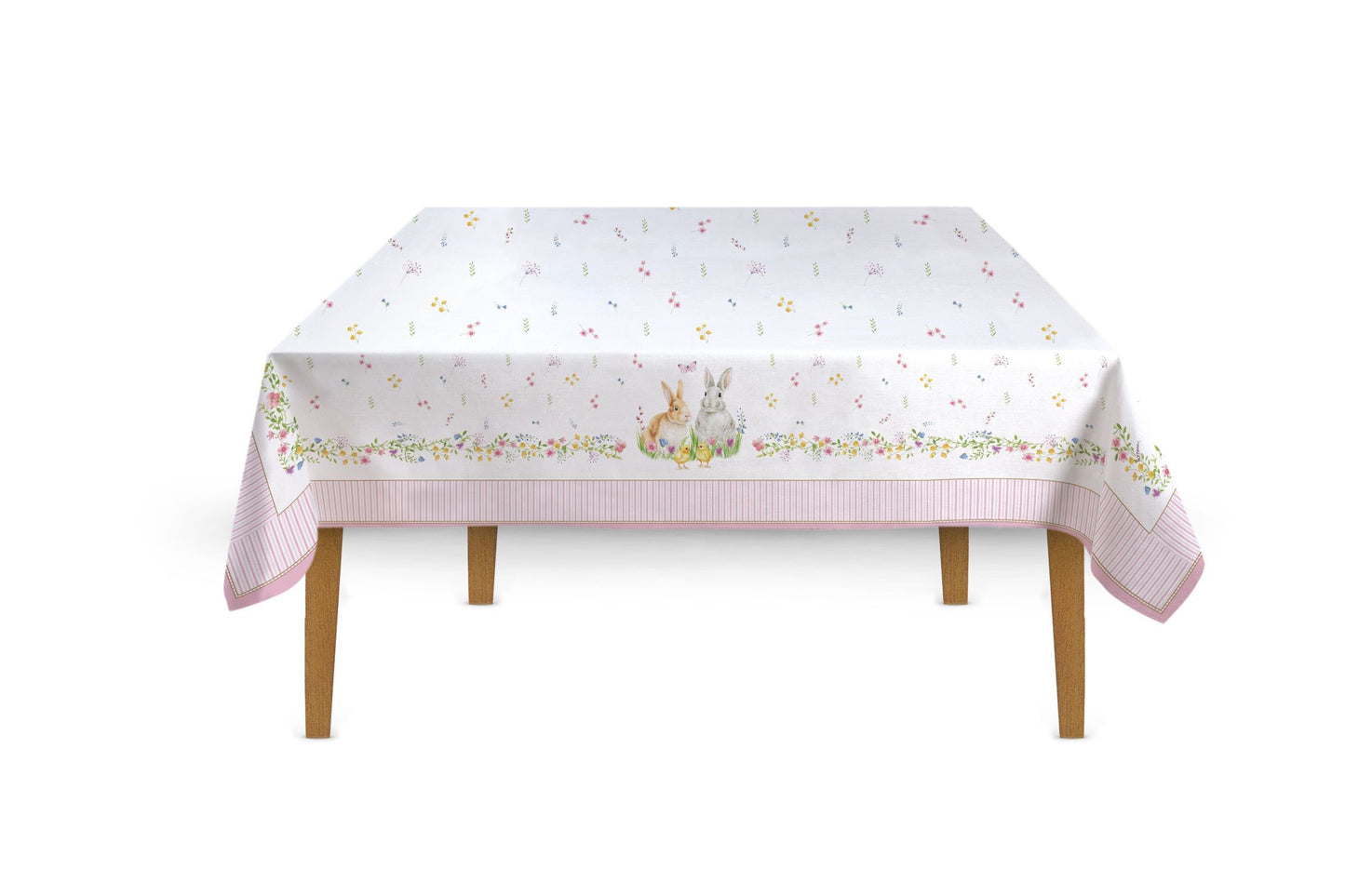 Tovaglia da sei posti tavola in 100% cotone , 145x180. Collezione Happy Easter di Easy Life.