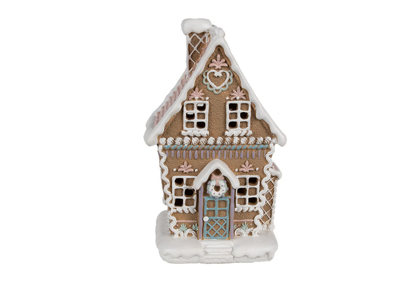 Clayre & Eef Casa pan di zenzero con led 13x10x21 cm