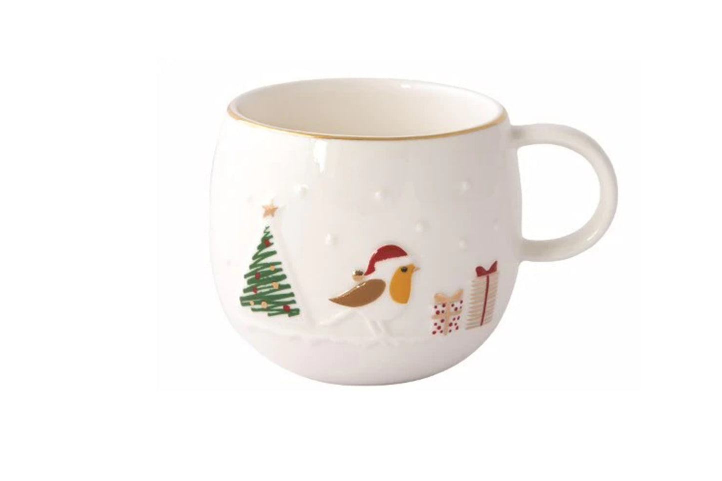 Tazza in porcelllana da 400 ml della linea "Let it snow" di Easy Life