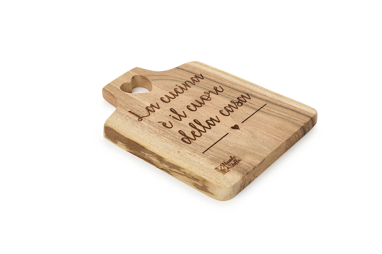 Nuvole di stoffa Tagliere in legno d'acacia 20x15x1.5 CM