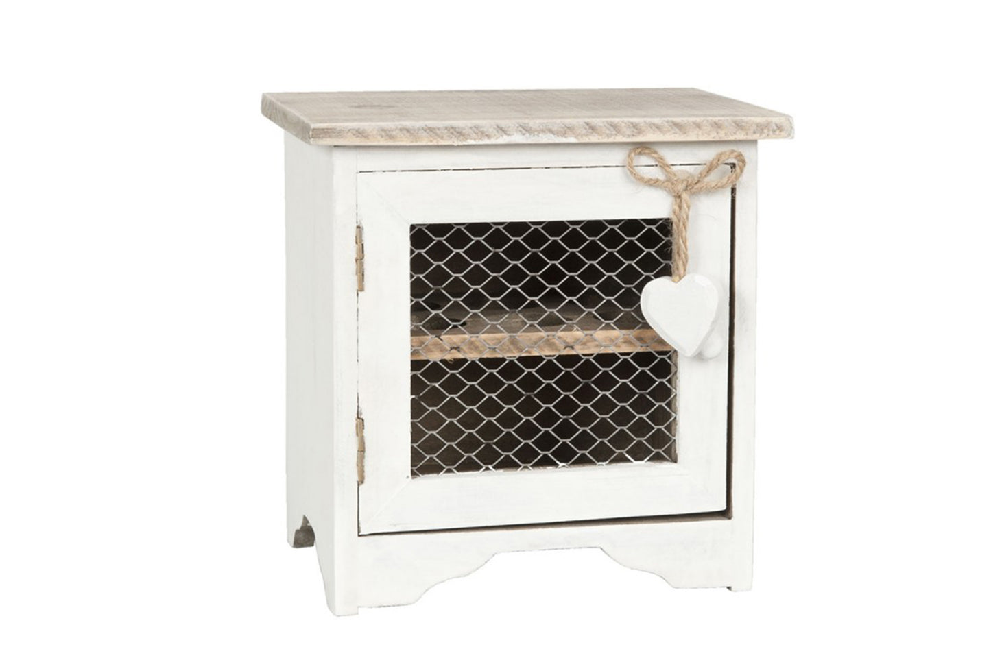 Casetta portauova in legno bianco (19x14x19) Clayre & Eef