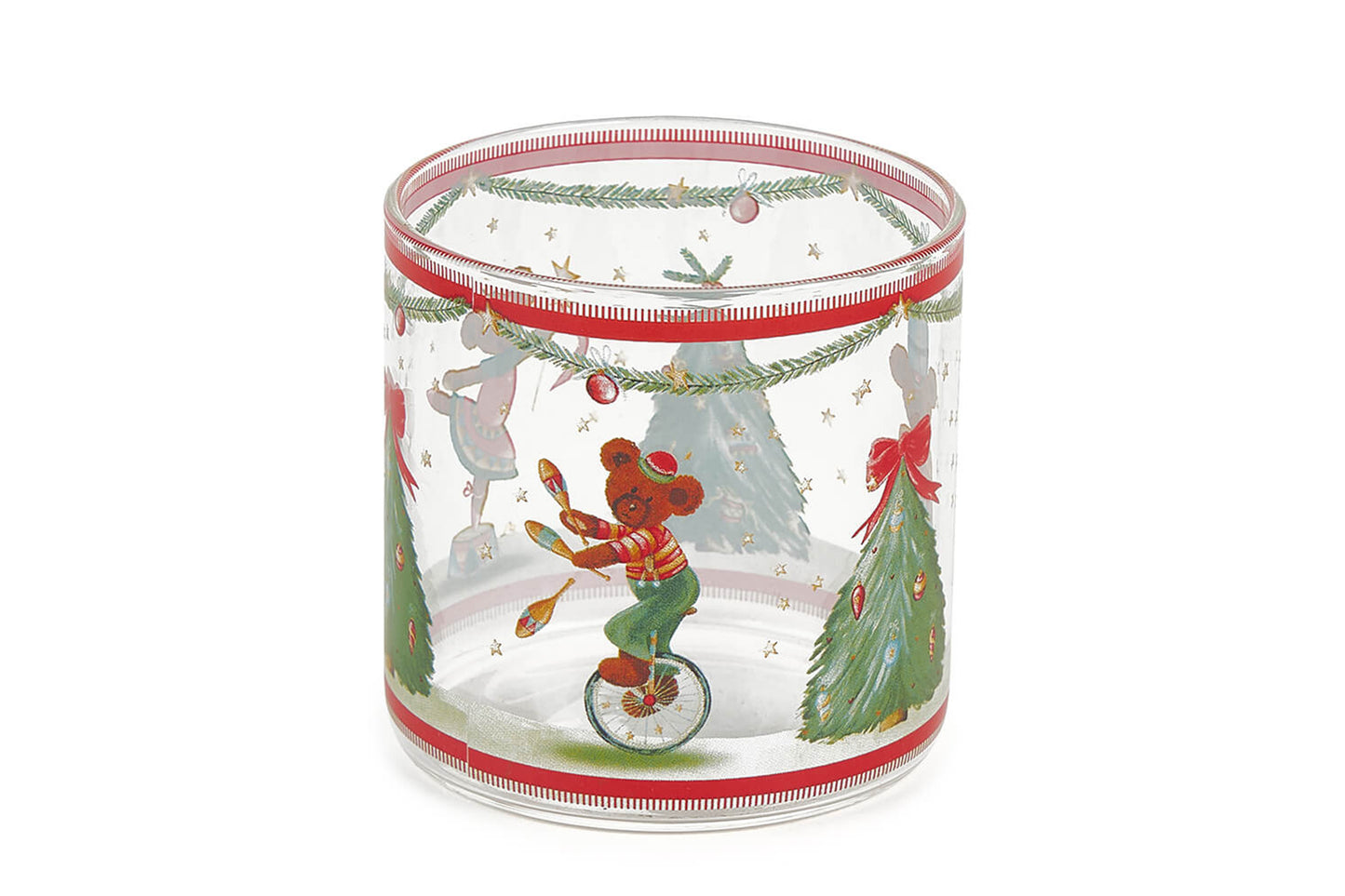 Nuvole di Stoffa Set di 6 Bicchieri Natalizi in vetro borosilicato Collezione Bear Wonderland
Diametro 8 cm
Altezza 8 cm
Capacità 300 ml