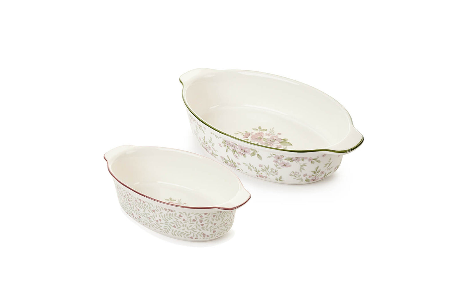 Nuvole di stoffa Set due pirofile Wendy
Misure:26.3x5.7/20.2x5.7 CM
Realizzate in porcellane new bone