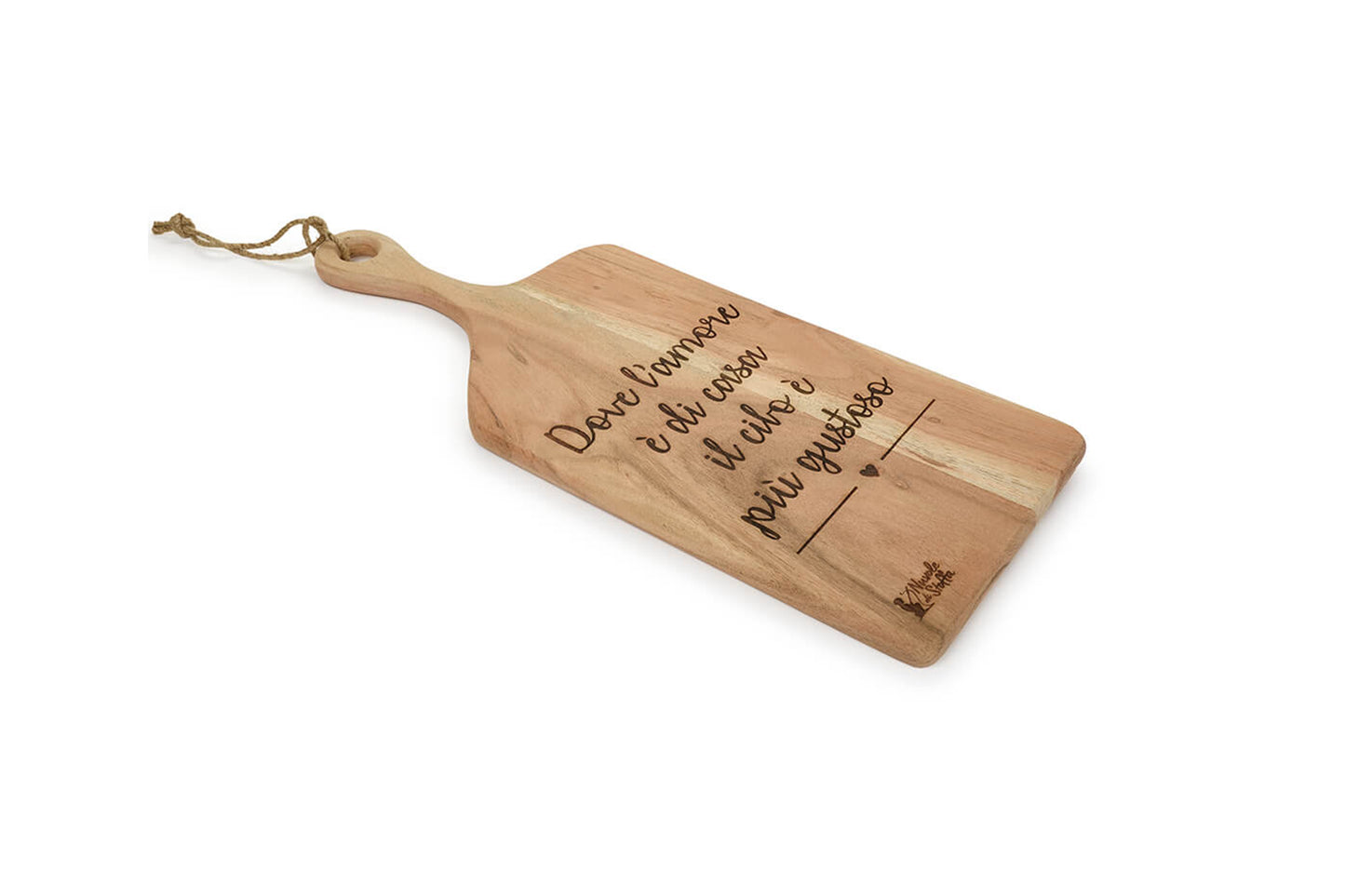 Nuvole di stoffa Tagliere in legno d'acacia 50x20x1.5 CM