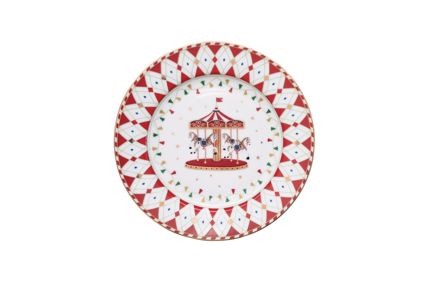 EASY LIFE Servizio piatti natalizio in porcellana da 18 pezzi della collezione 'CHRISTMAS WONDERLAND'
6 piatti fondi, 6 piatti piani, 6 piattini frutta.
Misura: piatto fondo Ø 21,5 cm, piatto frutta Ø 19 cm piatto piano Ø 26,5 cm.