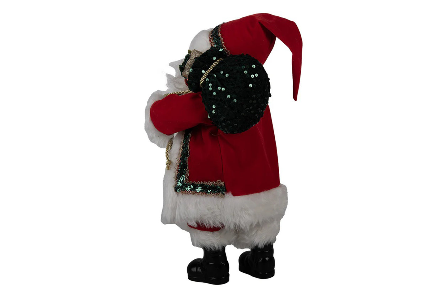 Clayre & Eef Set 2 Statue Babbo e Mamma Natale in resina H45/40 cm