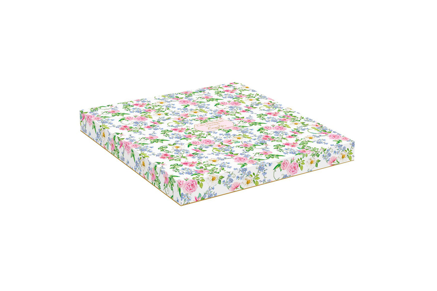 Piatto torta con paletta in fine porcellana della linea GARDEN JOY di Easy Life Ø 32 cm