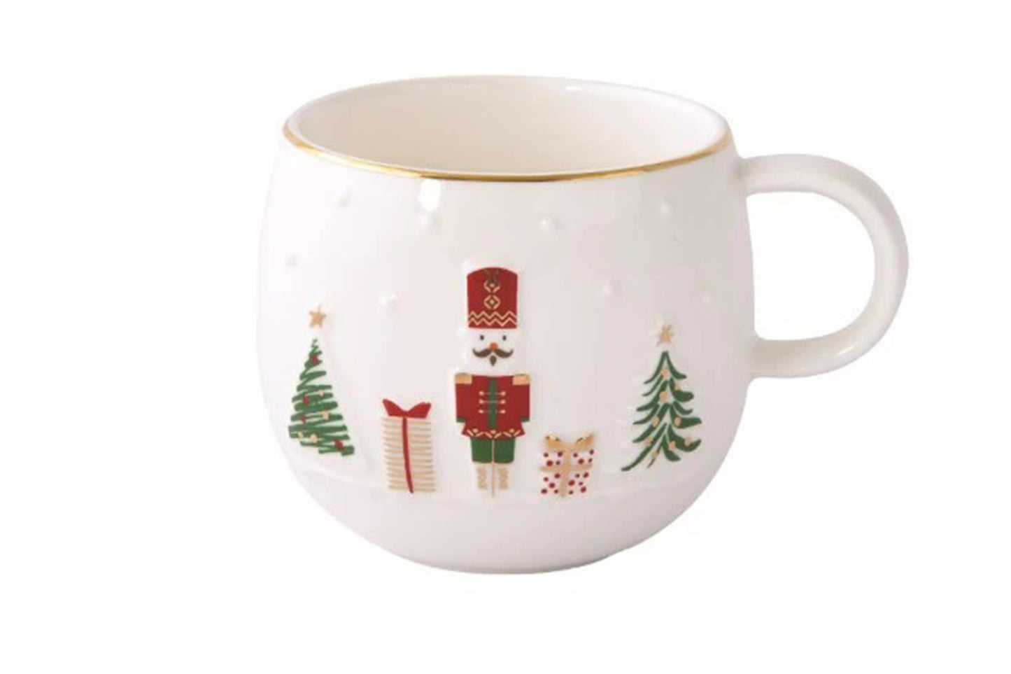 Tazza in porcelllana da 400 ml della linea "Let it snow" di Easy Life