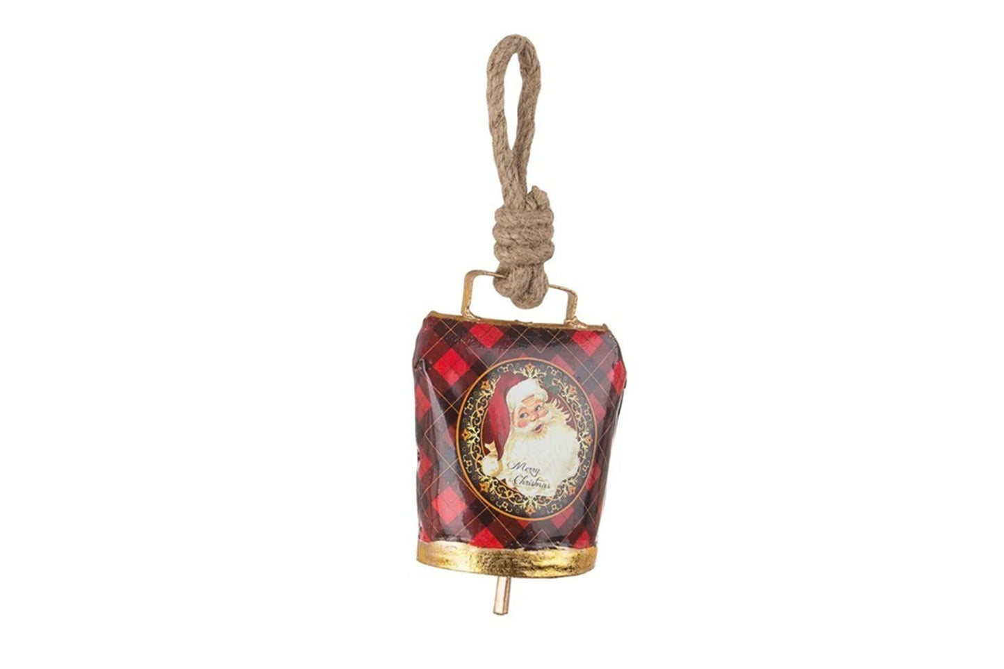 Campana Metallo Babbo Natale cm.11,5