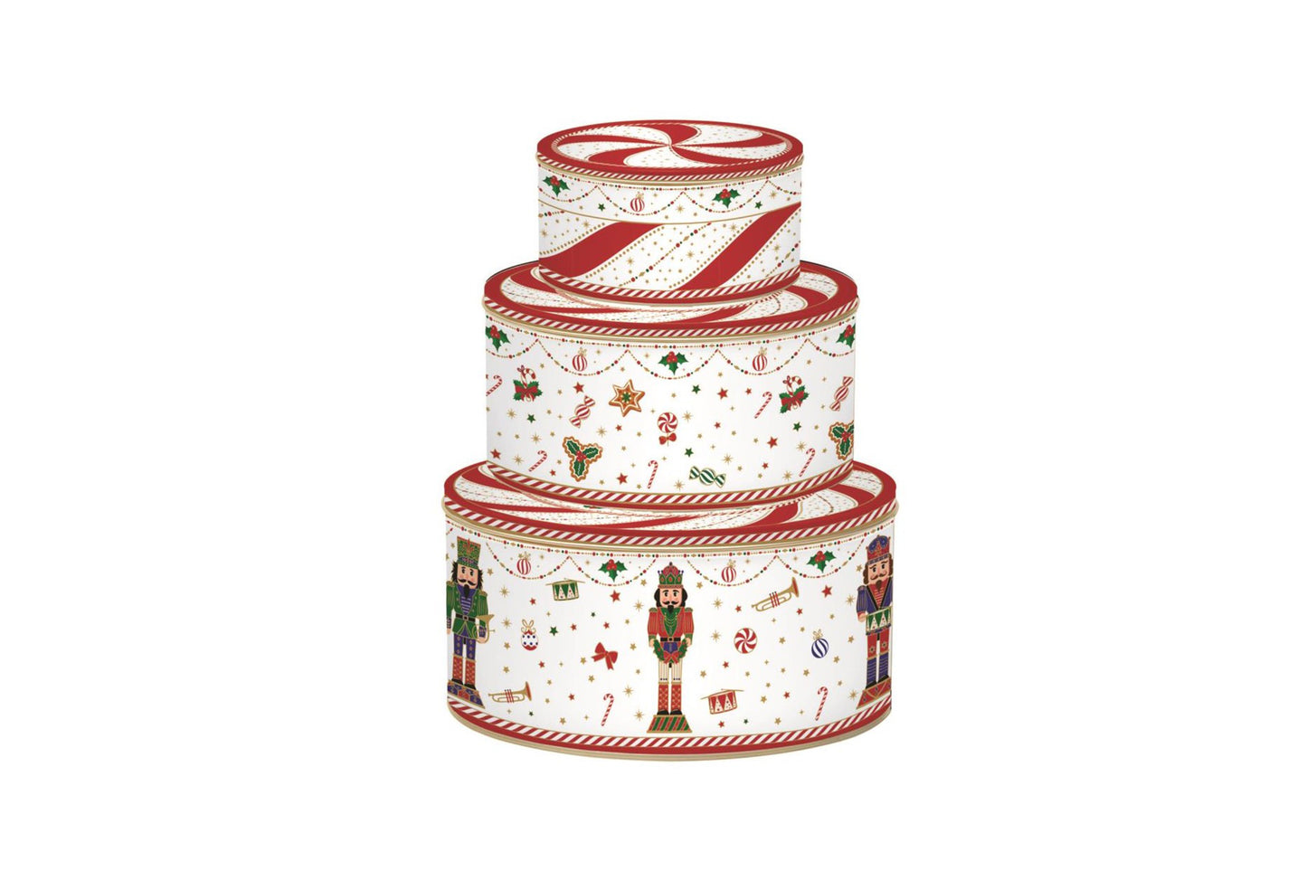Easy Life Nutcracker Twist. Set tre scatole tonde in latta.