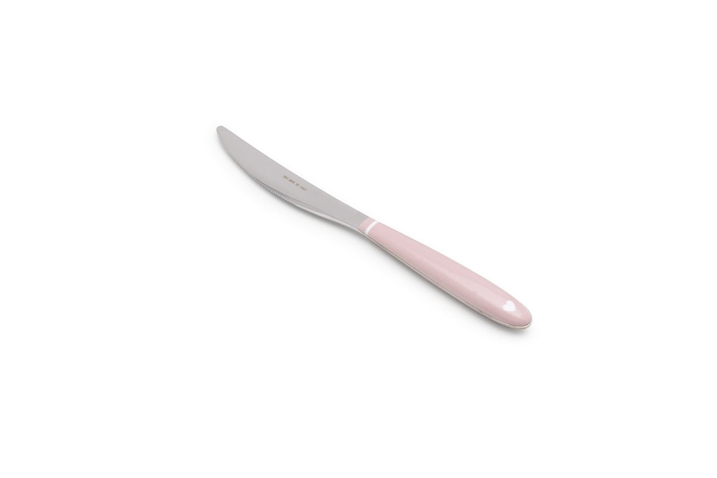 Set posate da 24 pezzi della collezione Demetra Rosa di Nuvole di Stoffa. Posate in acciaio inox con manico in melamina.
Nella confezione troverai 6 cucchiai, 6 forchette, 6 coltelli e 6 cucchiaini