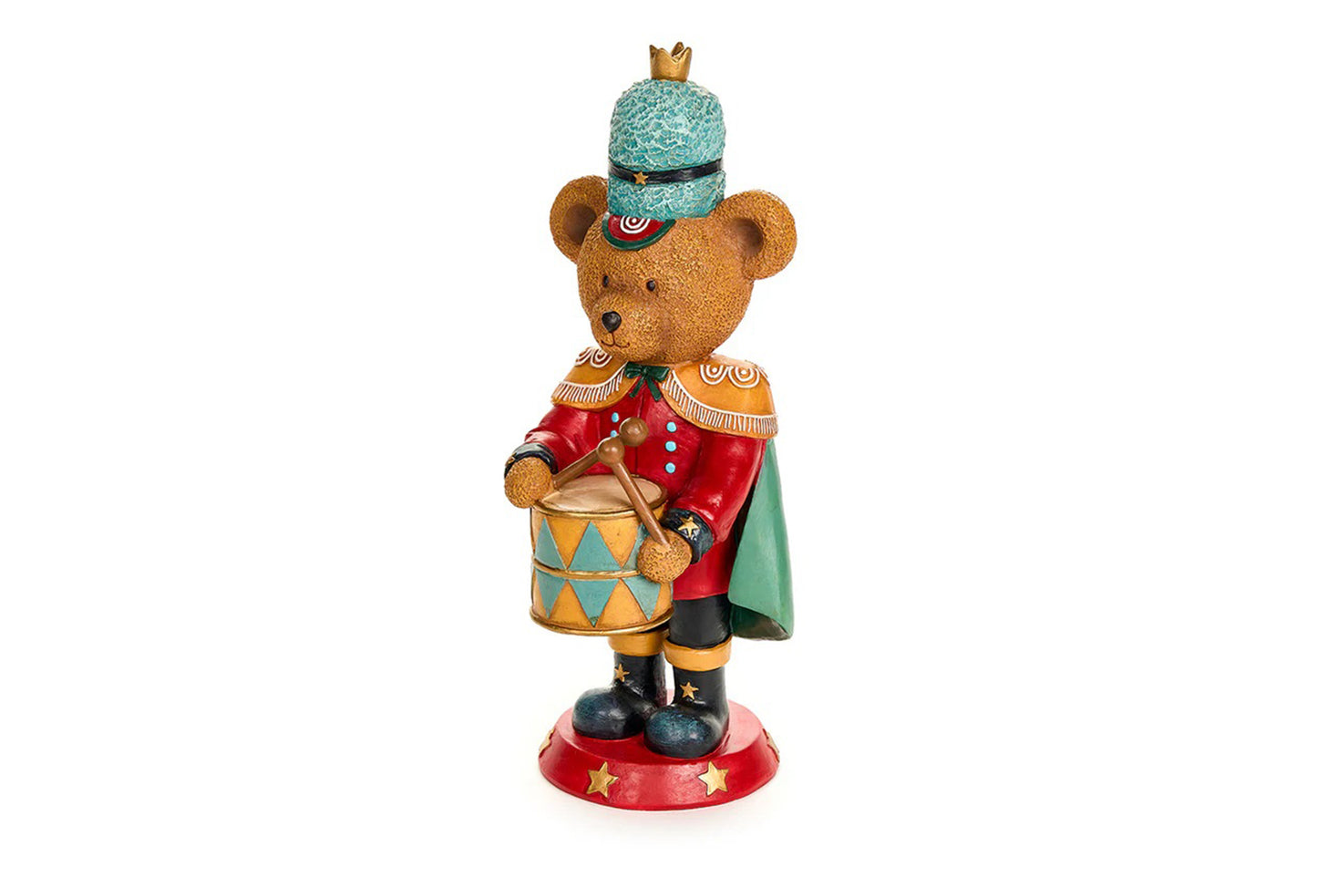 Nuvole Di Stoffa Statuetta Orso soldatino realizzata in resina BEAR WONDERLAND 16x16x40 cm