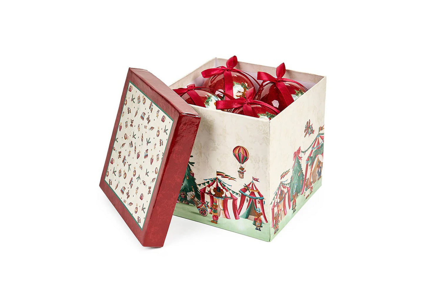 Nuvole di Stoffa Set 8 Palline di plastica + confezione "Bear Wonderland" D7.5 cm