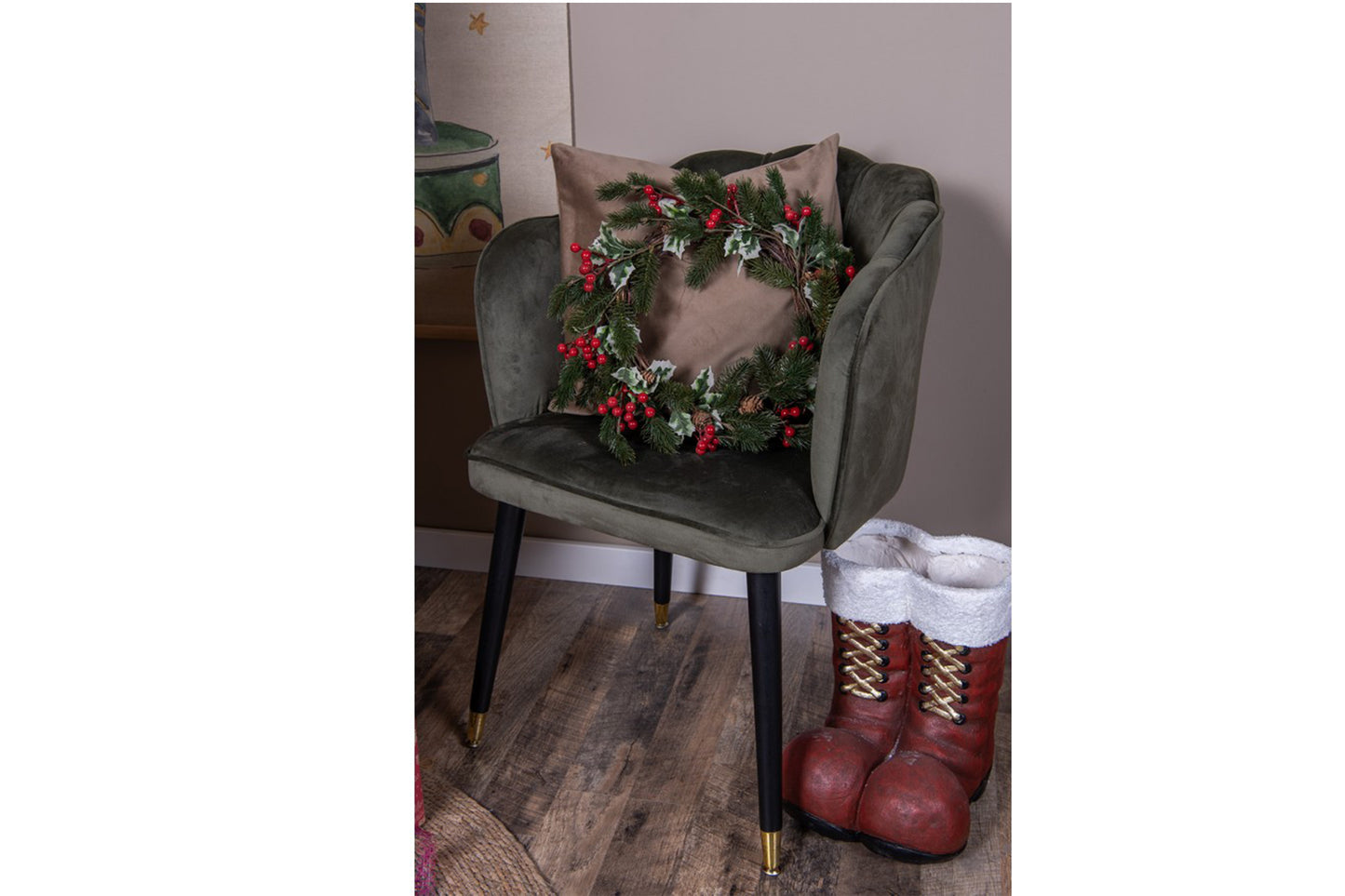 Stivali di Babbo Natale in ceramica 27x31x34