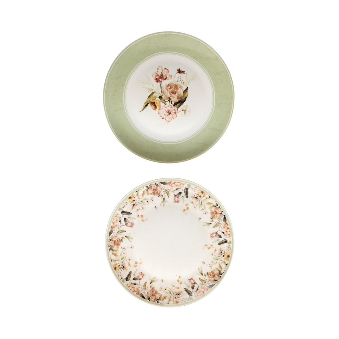 Nuvole di stoffa Coppia di piatti dolce Flower Garden con scatola regalo 20,3 cm