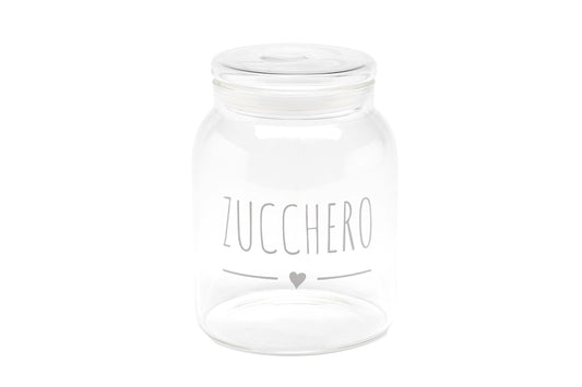 Barattolo in vetro borosilicato *Zucchero* 1300 ml