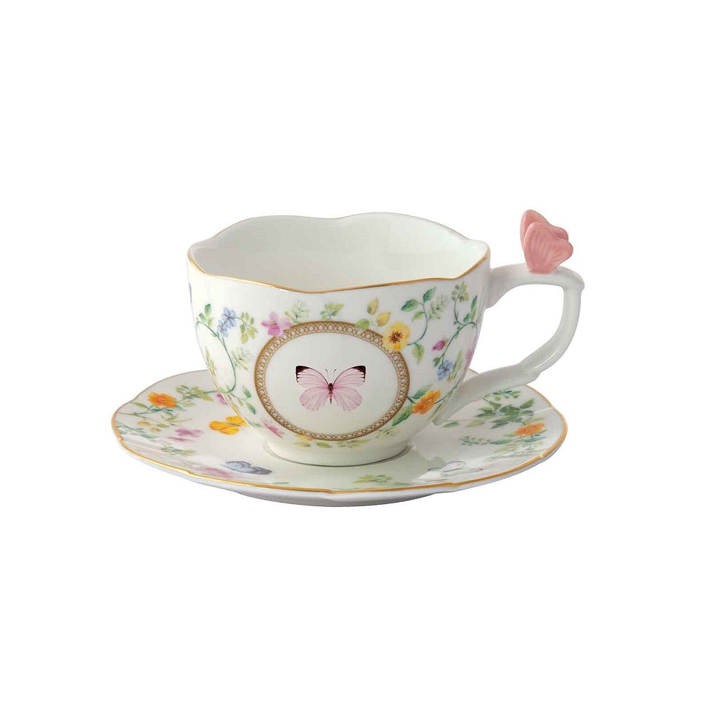 Easy Life Tazza con piattino 240 ml in gift box Dancing Butterflies