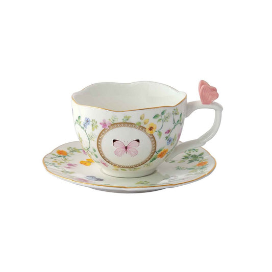 Easy Life Tazza con piattino 240 ml in gift box Dancing Butterflies