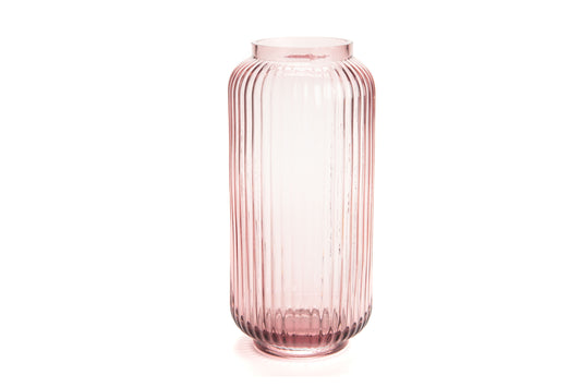 Vaso in vetro rosa di Amadeus (H:: 31 / L:: 15 / P:: 15)