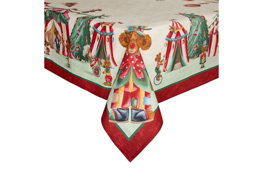 Nuvole di Stoffa Tovaglia di Natale in cotone  BEAR WONDERLAND 160x200 CM