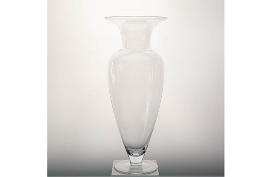 Vaso trasparente in vetro di Amdeus (H:: 43 / L:: 17 / P:: 17)