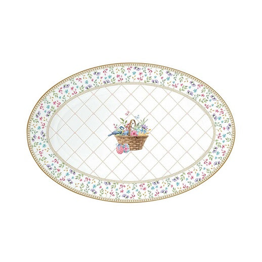 Easy LIFE Vassoio ovale in gift box Spring Bloom  35x23,5 cm