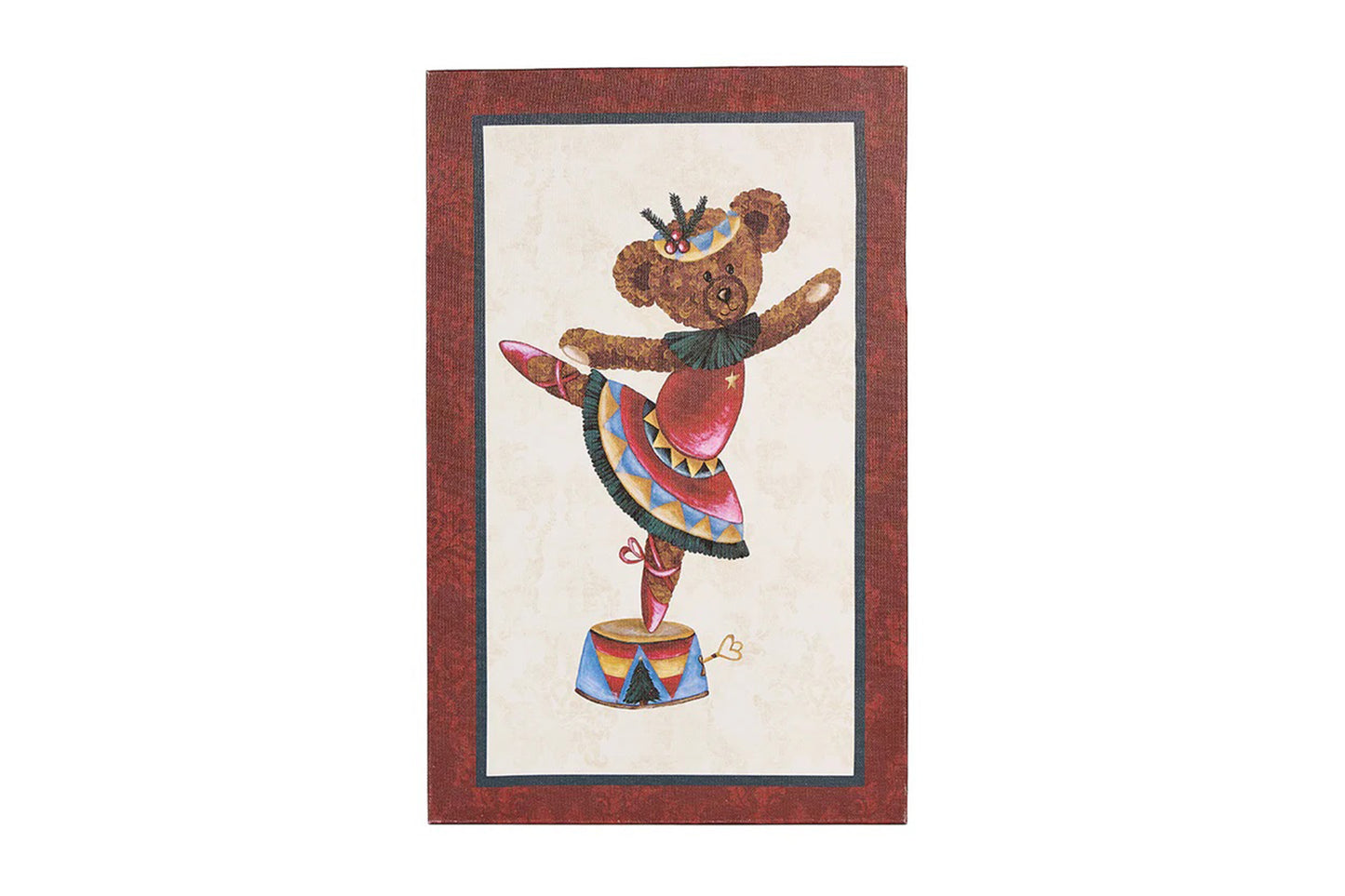 Nuvole di Stoffa Quadro canvas natalizio "Bear Wonderland" 22x35