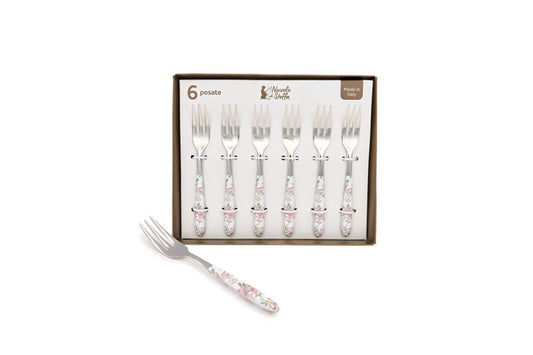 Nuvole di stoffa Set 6 forchettine dolce Wendy
