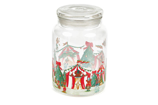 Nuvole di Stoffa Barattolo di natale in vetro borosilicato "Bear Wonderland" 11,6xH16 cm
Capacità: 1300 ml