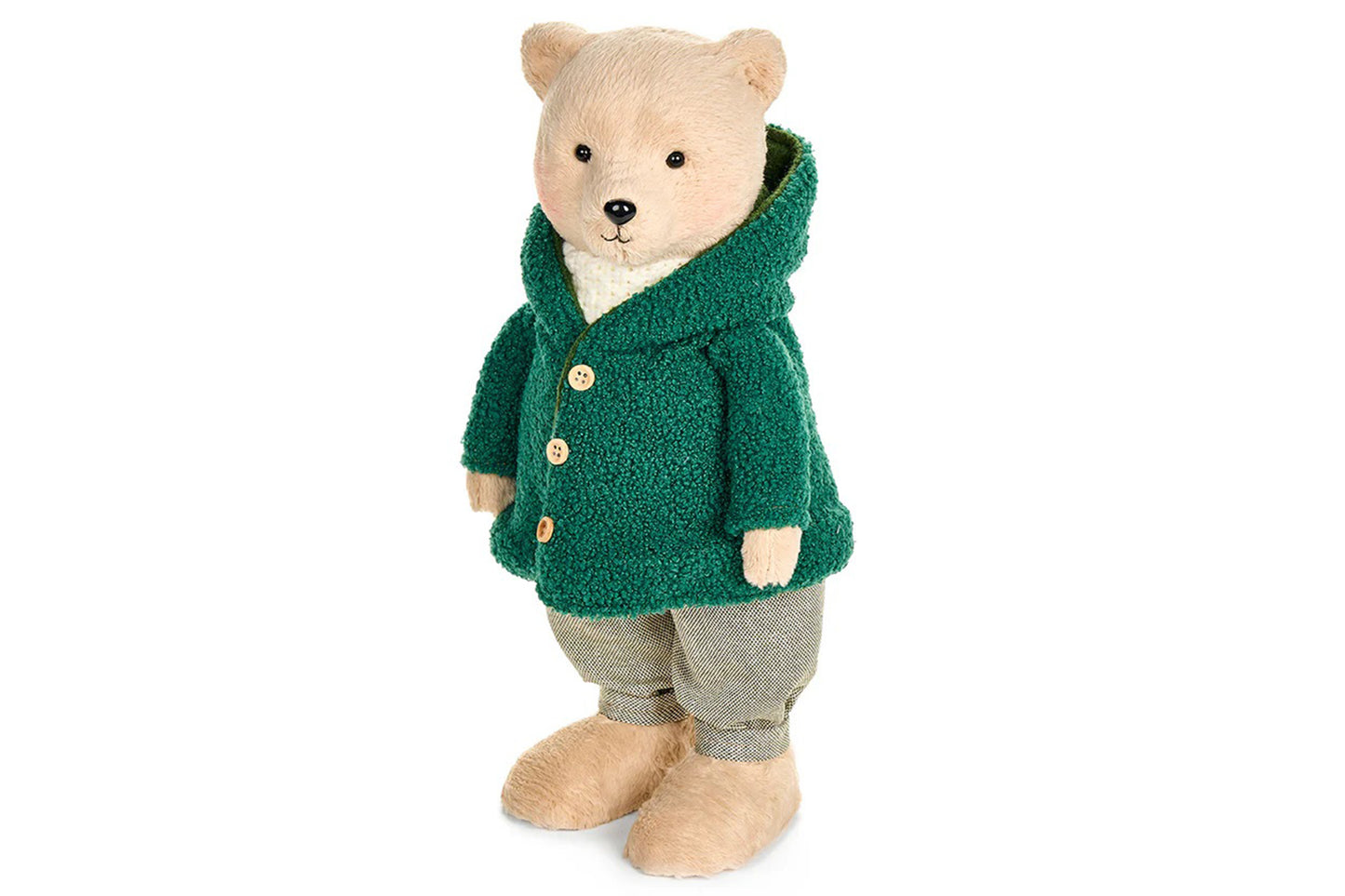 Nuvole di Stoffa Orso con maglioncino verde H 38 cm BEAR WONDERLAND