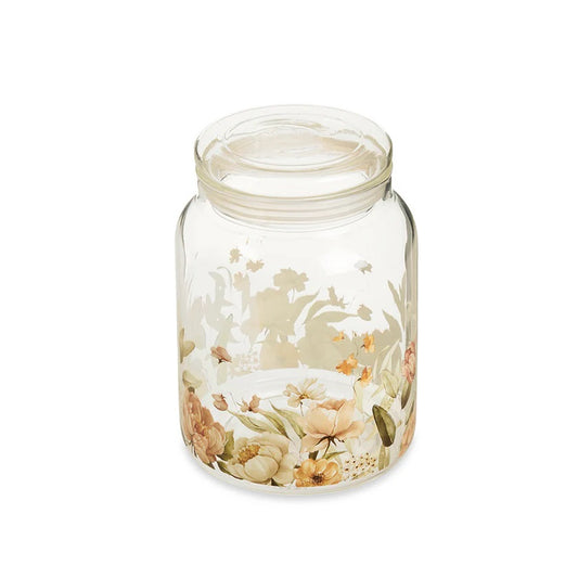 Nuvole di Stoffa Barattolo in vetro borosilicato "Flower Garden" 11.6x16 cm