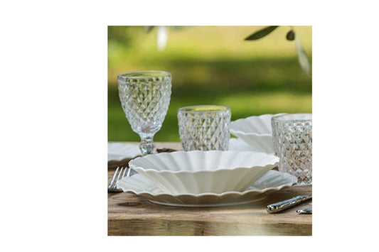Servizio  di piatti da 12 posti tavola ( 12 piatti piani, 12 piatti fondi , 12 piatti frutta) LA PORCELLANA BIANCA  in offerta
