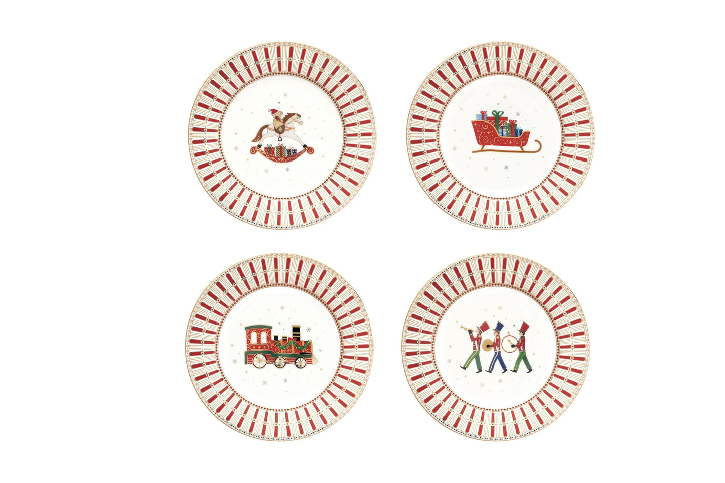 Set 4 Piatti Dessert 19 Cm Polar Express Easy Life