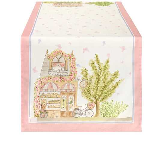 Nuvole di Stoffa Runner da cucina "La Vie en Rose" 50x150 cm