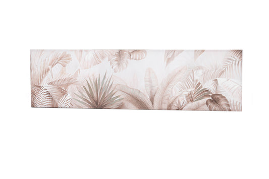 Tela con decoro tropicale su struttura in legno di Amadeus ( H:: 50 / L:: 180 / P:: 4 )