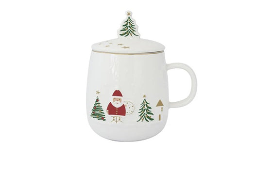 Easy Life Tazza natalizia con infusiera "Let it Snow" 450 ml