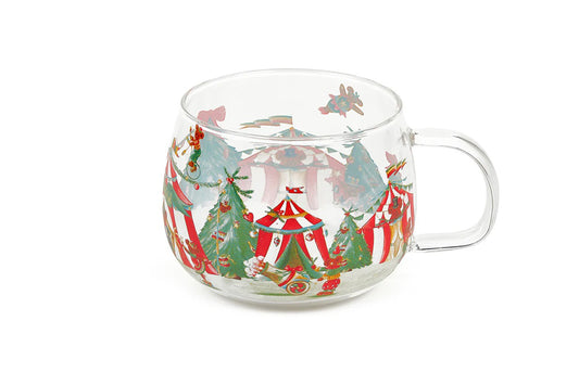 Nuvole di Stoffa Tazza in vetro borosilicato "Bear Wonderland" 300 ml 
Lavabile in lavastoviglie e utilizzabile in microonde
Misura: 11.5x9.5x7.5 cm