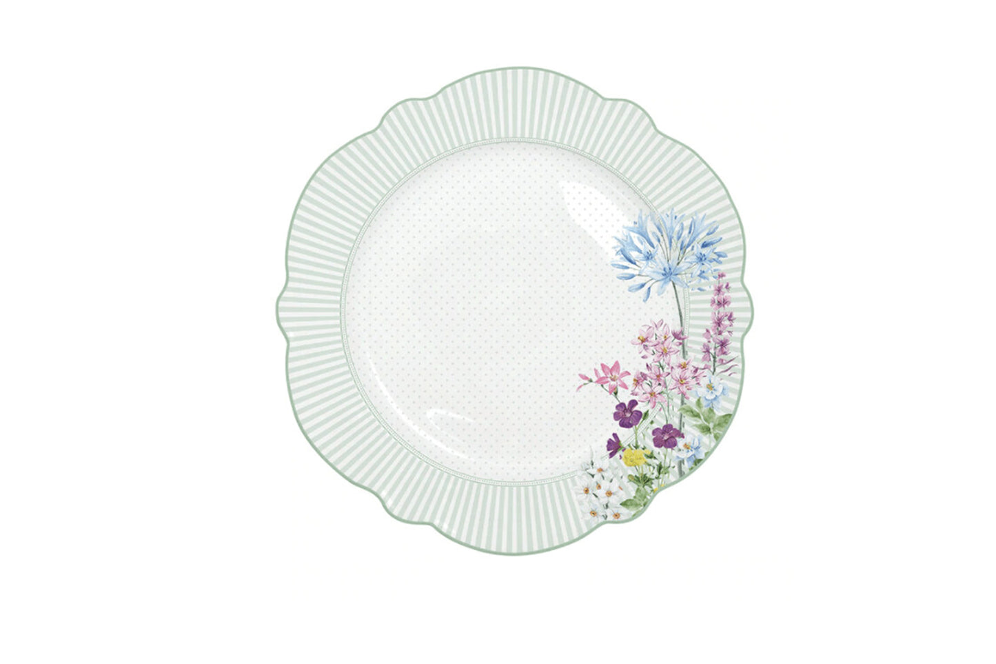Servizio di piatti da 18 pezzi in porcellana della collezione Floraison di Easy Life