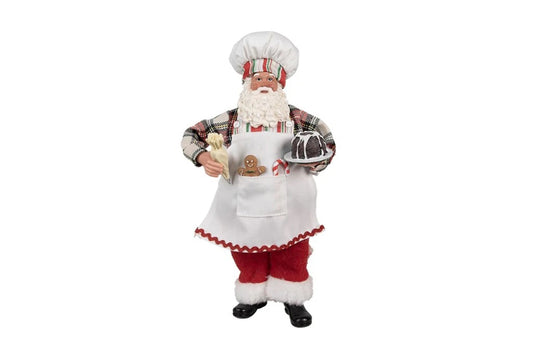 Clayre & Eef Babbo Natale decorativo h 28 cm