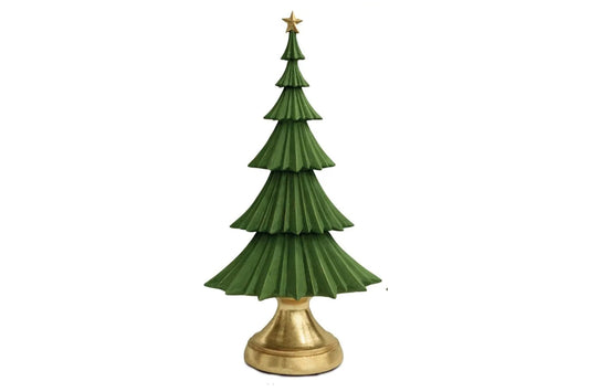 Albero verde e oro realizzato in marmorino h 26 cm ILARY QUEEN