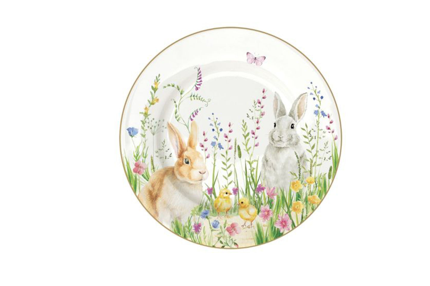 Set 6 piatti frutta/dolce in porcellana, 19 cm. Collezione  Happy Easter di Easy Life.