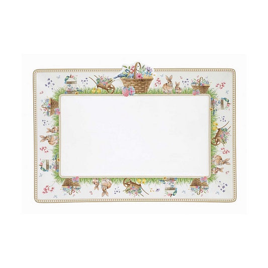 Easy LIfe Vassoio rettangolare in gift box Spring Bloom 35x24,5 cm