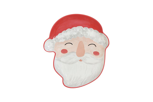 Easy Life Piatto a forma di viso di Babbo Natale 25x22 cm JOYFUL SANTA